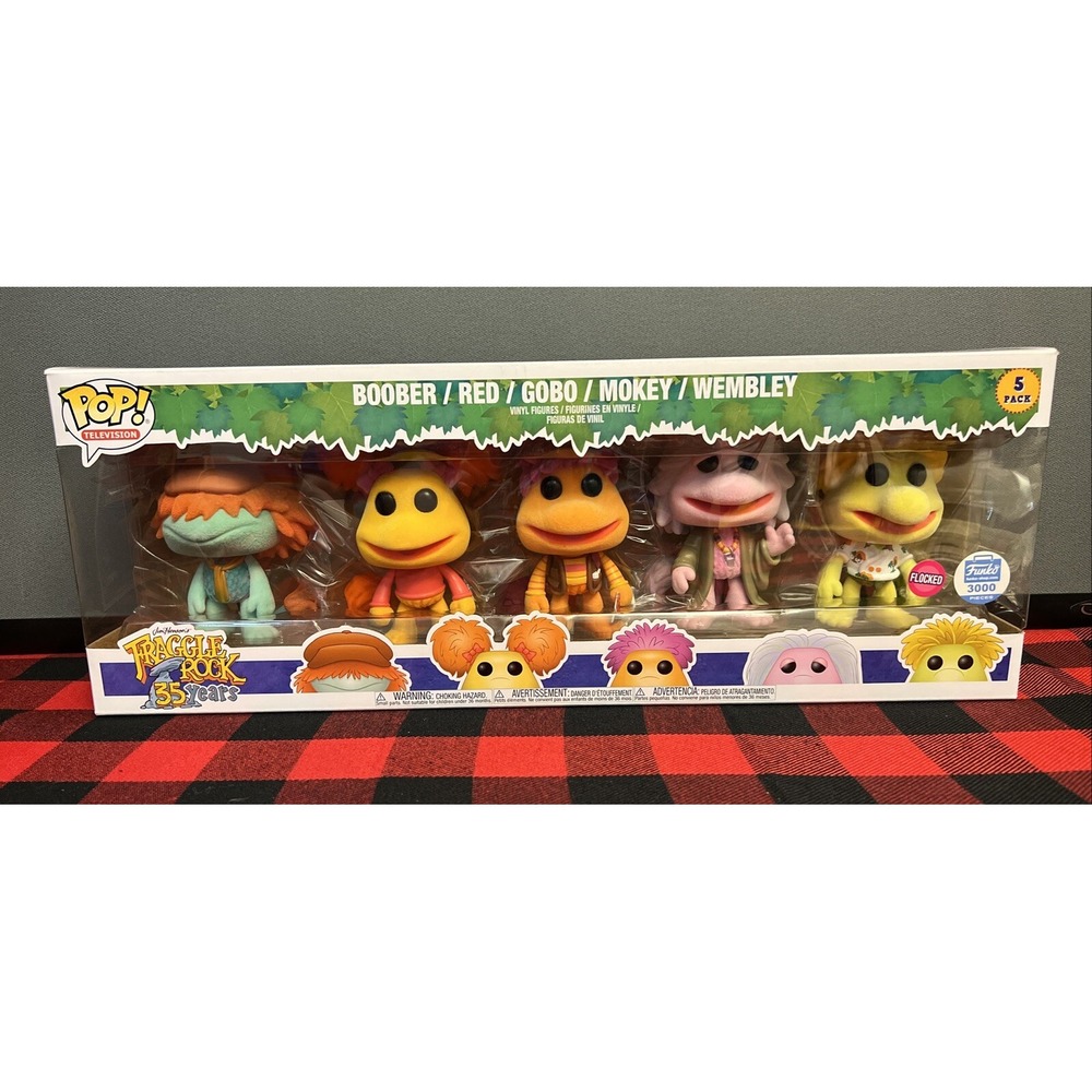 New Funko‎ Pop Fraggle Rock Flocked 5 Pack Limited Edition 3000